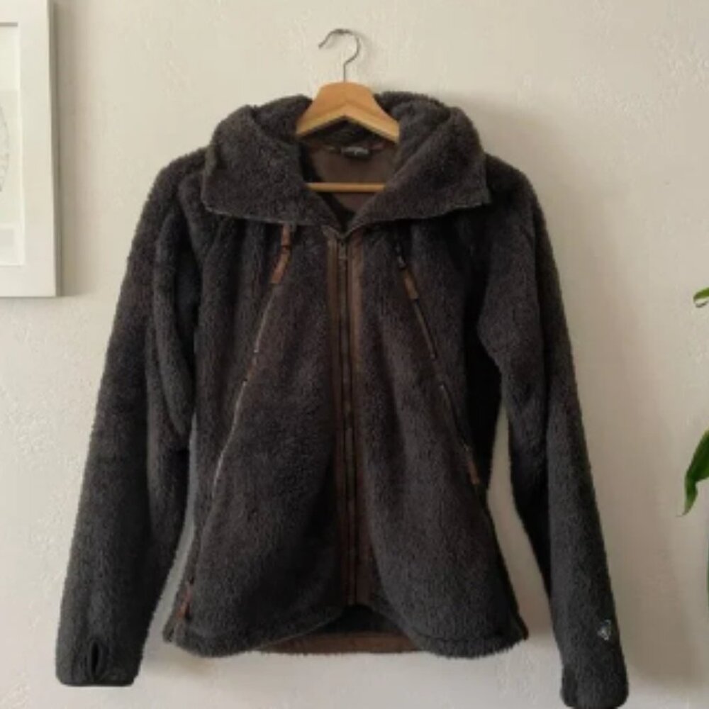 KUHL Flight Fleece Zip-Up Jacket in Breen (Brown) | Size S